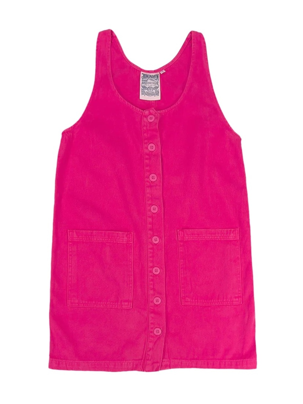 Jungmaven Button Down Jumper in Grapefruit